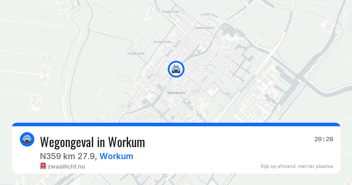 Wegongeval in Workum — 5 apr 2026