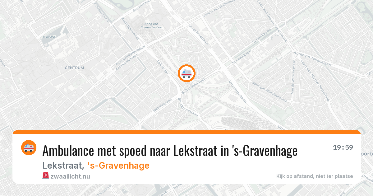 Ambulance met spoed naar Lekstraat in 's-Gravenhage — 16 jan 2026