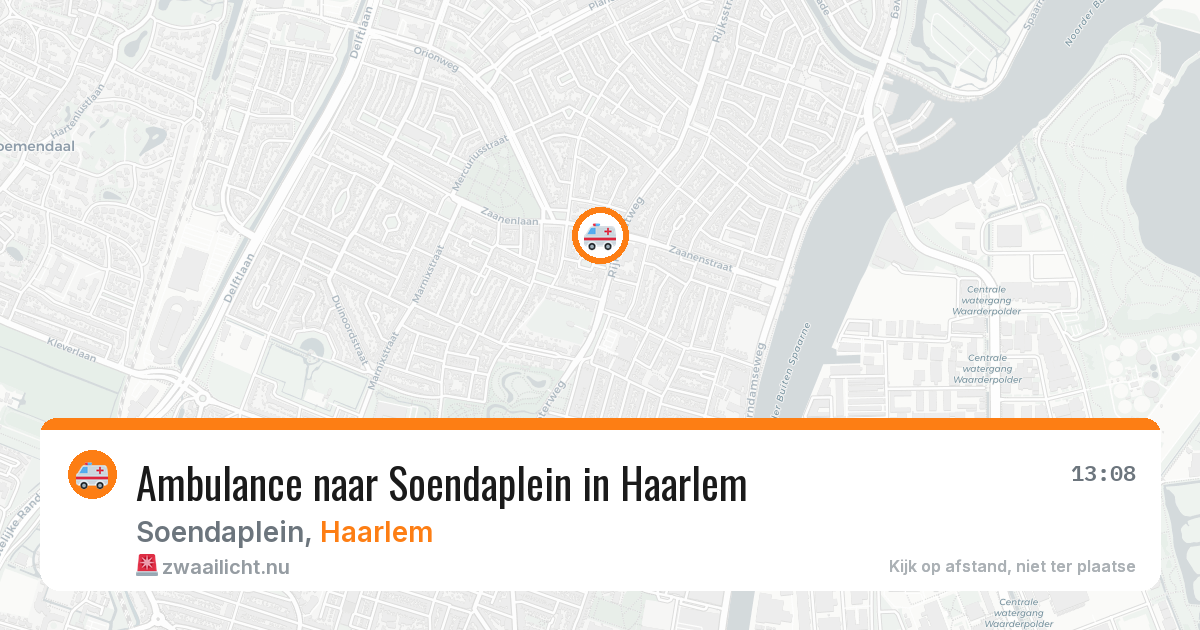Ambulance naar Soendaplein in Haarlem — 31 mrt 2026