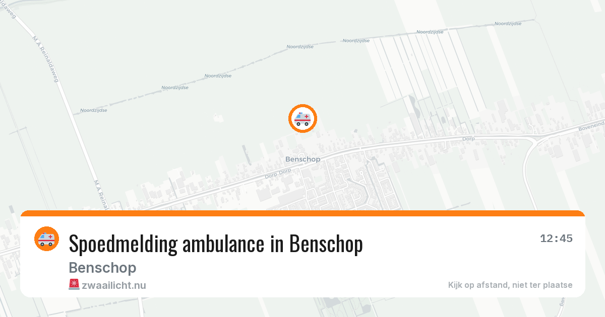 Spoedmelding ambulance in Benschop — 13 jul 2026