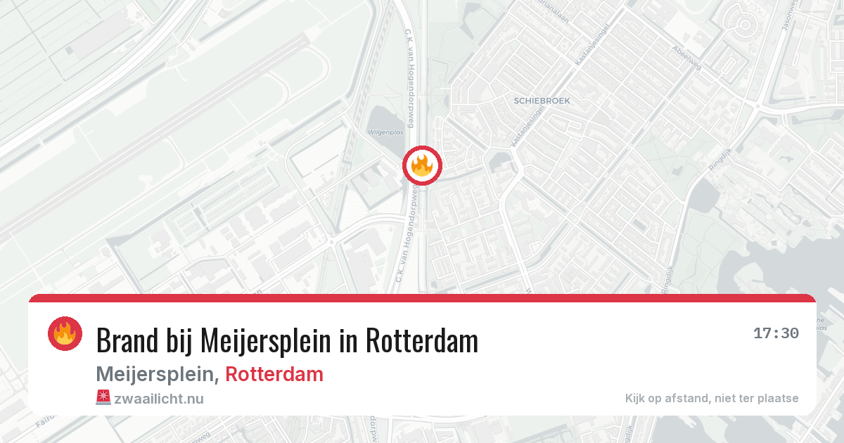 Brand bij Meijersplein in Rotterdam — 4 jun 2026