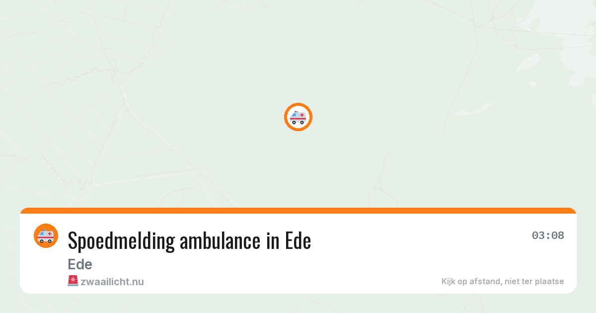 Spoedmelding ambulance in Ede — 23 mei 2026