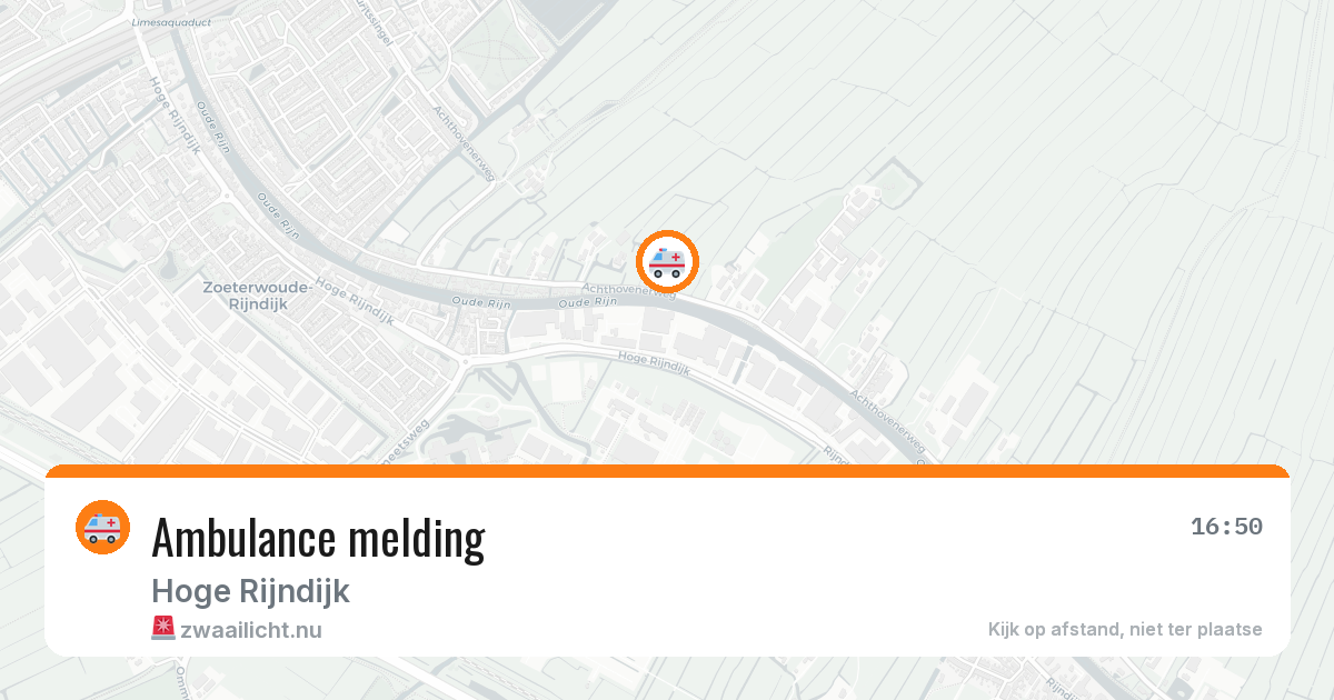 Ambulance melding — 24 mei 2026