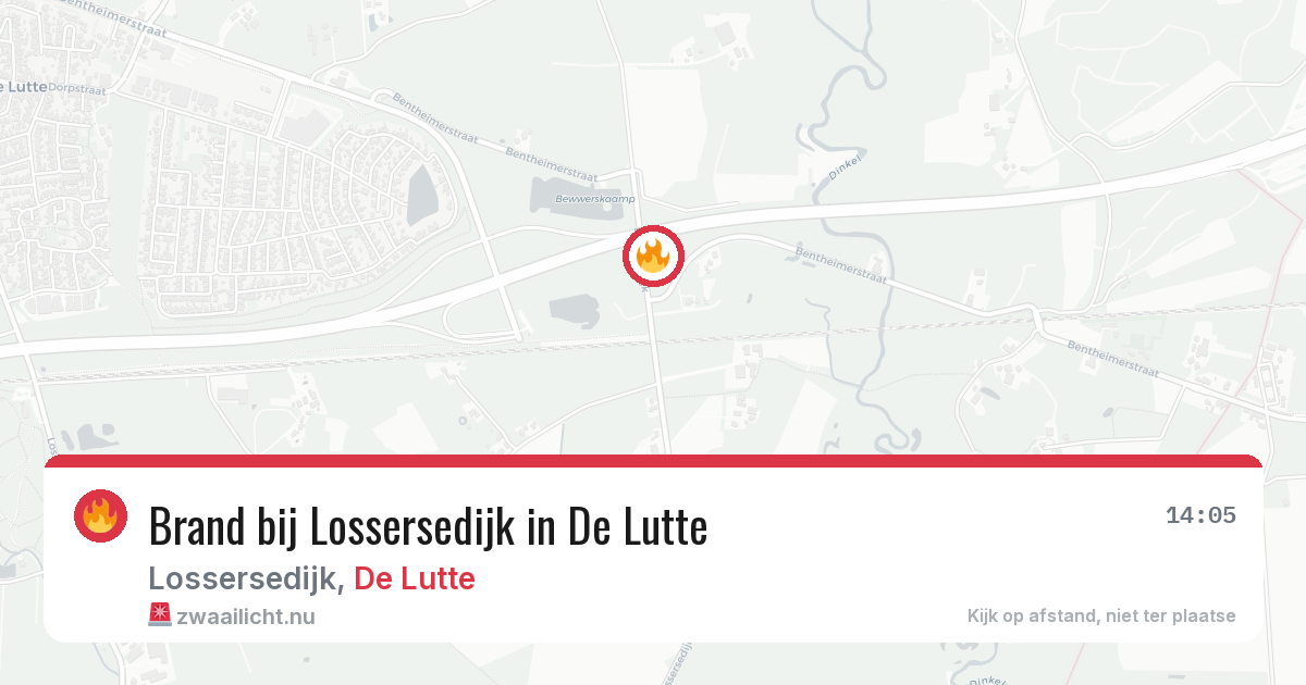 Brand bij Lossersedijk in De Lutte — 5 jun 2026