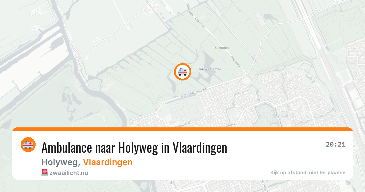 Ambulance naar Holyweg in Vlaardingen — 10 jul 2026