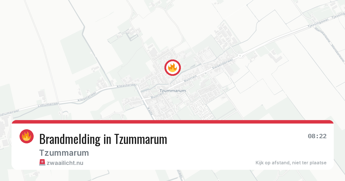 Brandmelding in Tzummarum — 29 mei 2026