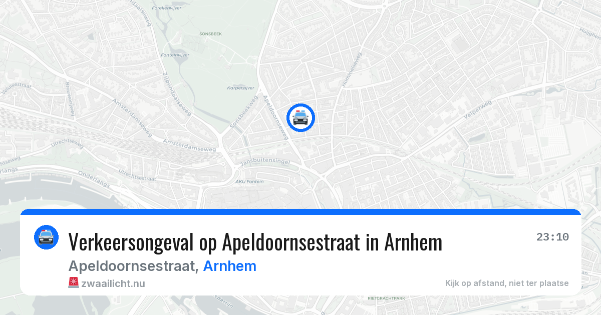 Verkeersongeval op Apeldoornsestraat in Arnhem — 22 jul 2026