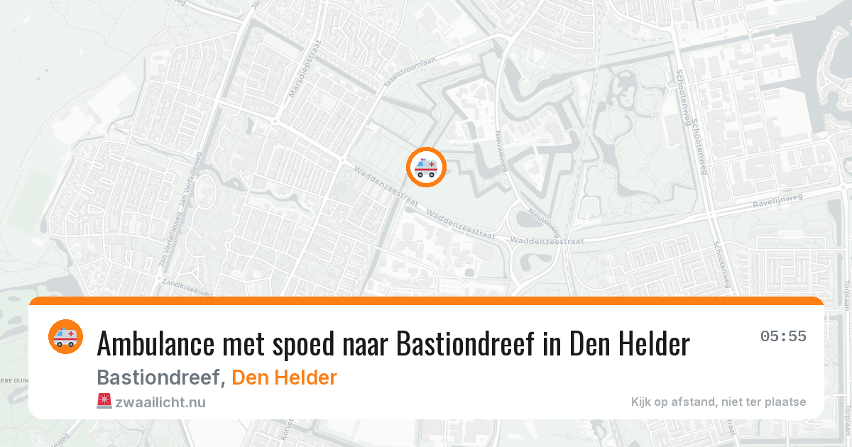 Ambulance met spoed naar Bastiondreef in Den Helder — 12 jul 2026