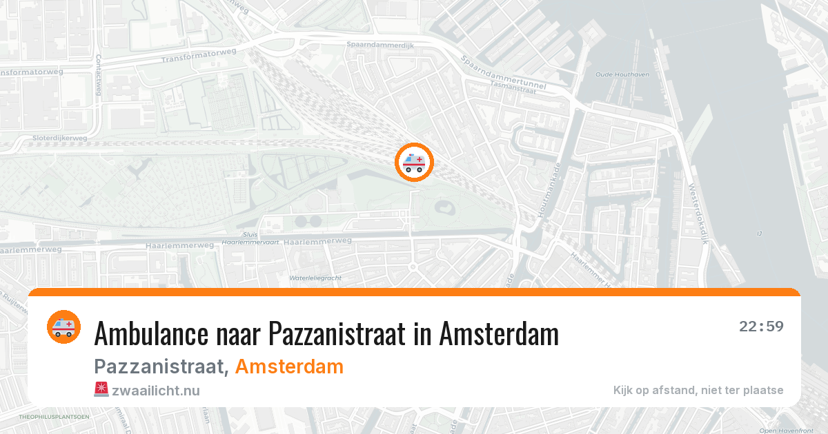 Ambulance naar Pazzanistraat in Amsterdam — 26 jul 2026