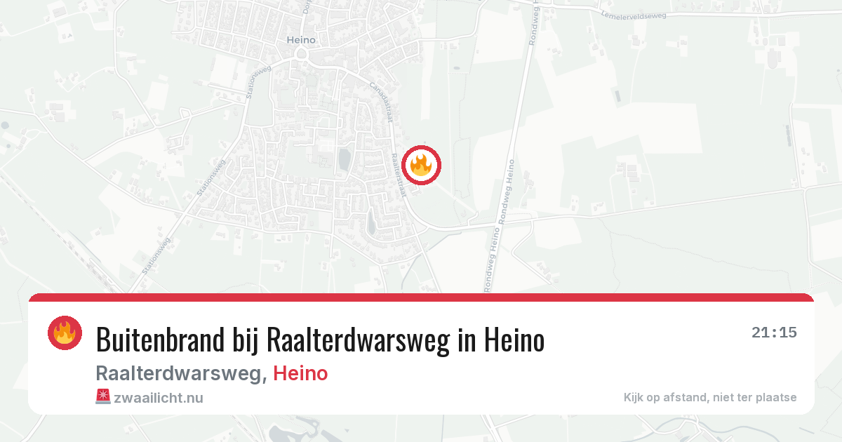 Buitenbrand bij Raalterdwarsweg in Heino — 6 jun 2026