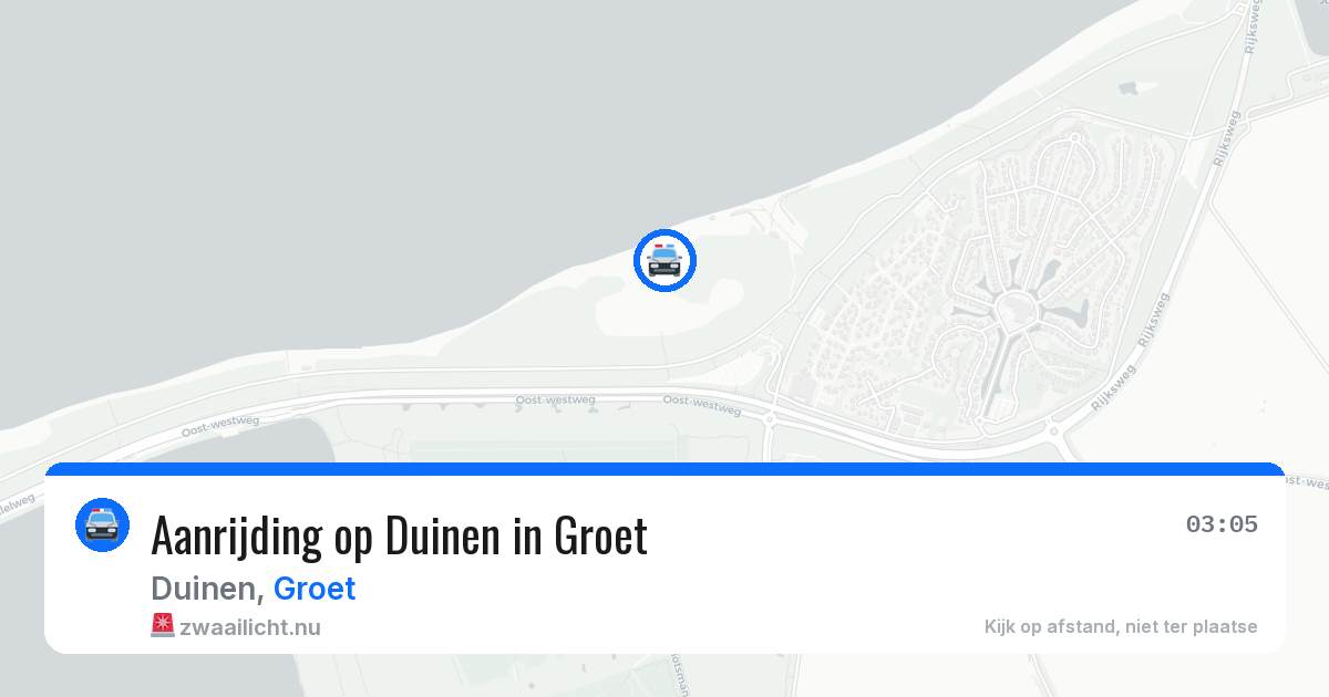 Aanrijding op Duinen in Groet — 10 mei 2026
