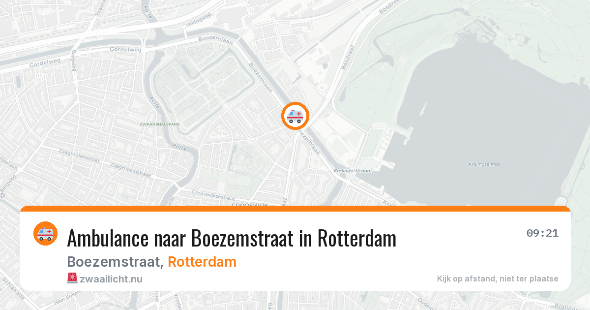Ambulance naar Boezemstraat in Rotterdam — 23 mrt 2026