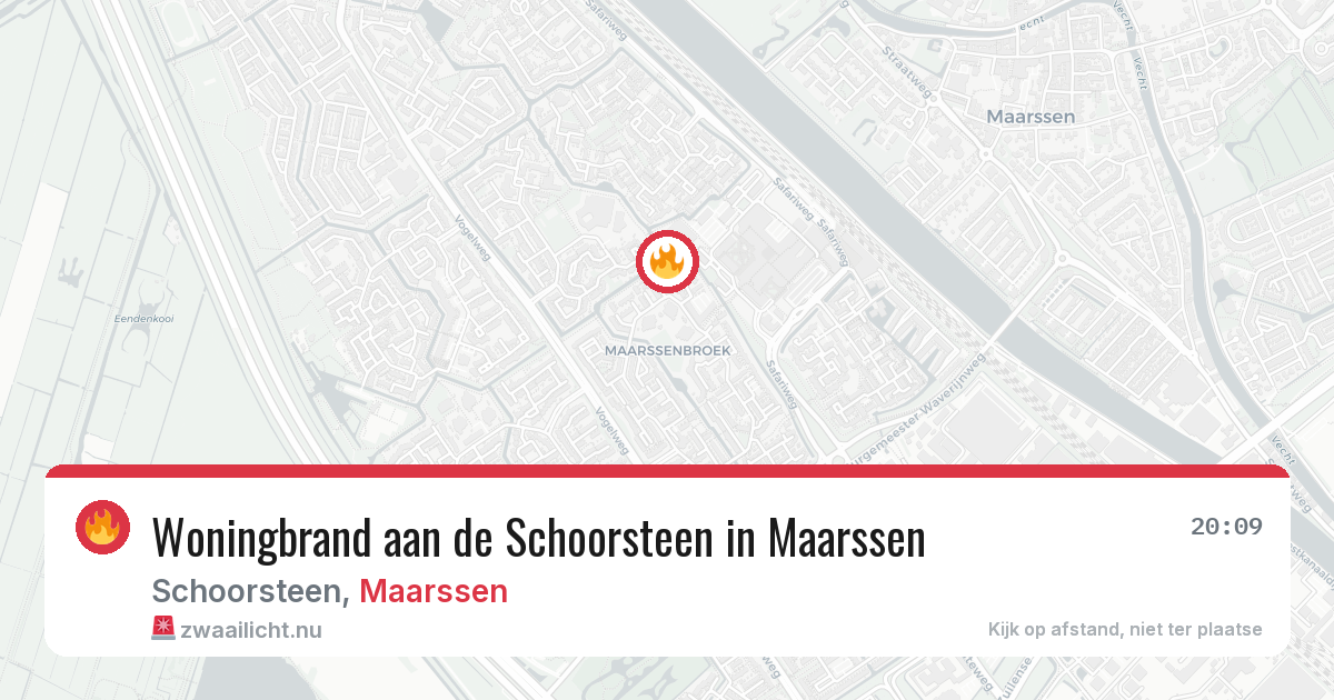 Woningbrand aan de Schoorsteen in Maarssen — 13 feb 2026