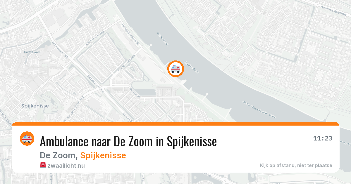 Ambulance naar De Zoom in Spijkenisse — 17 jul 2026