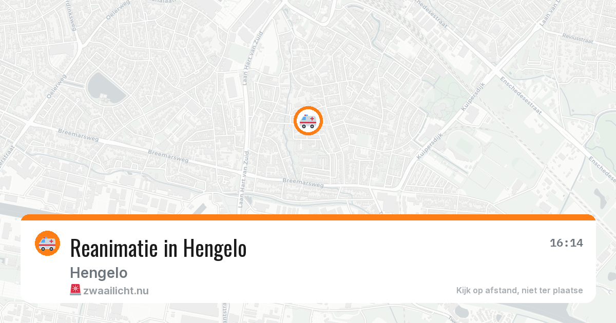 Reanimatie in Hengelo — 8 apr 2026