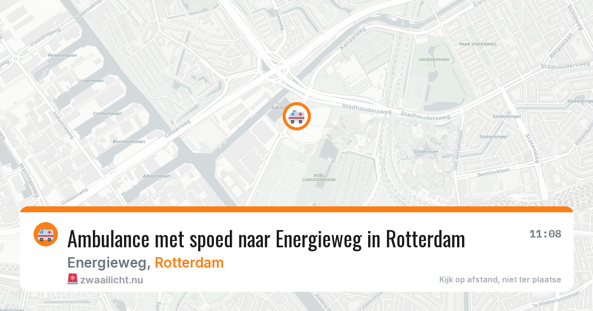 Ambulance met spoed naar Energieweg in Rotterdam — 7 jul 2026