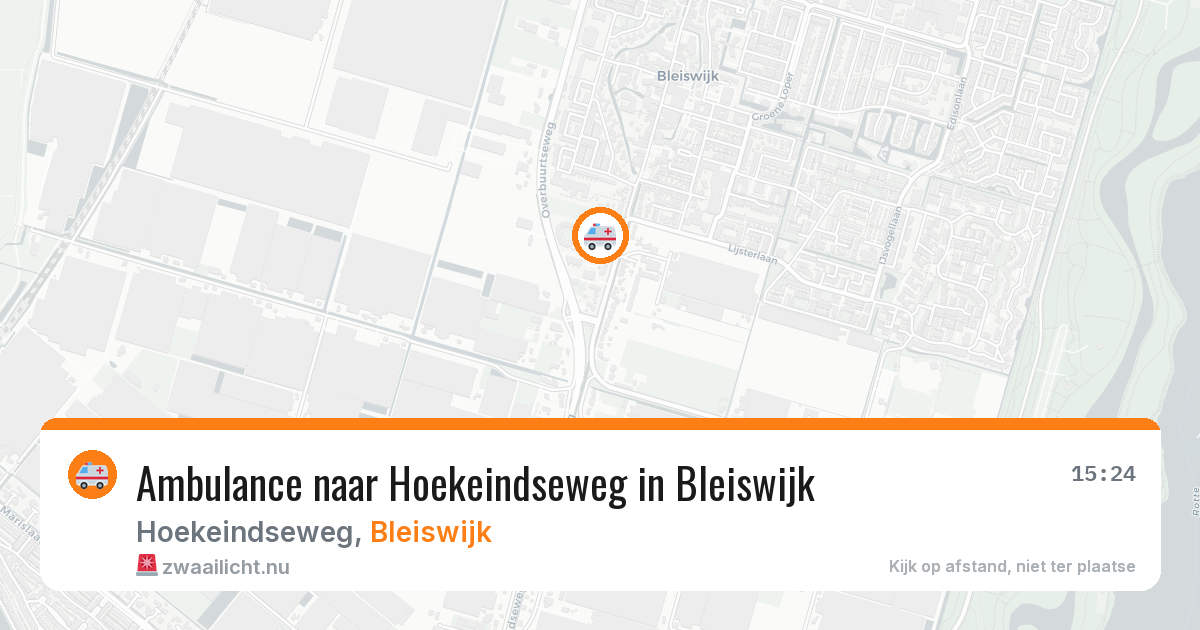 Ambulance naar Hoekeindseweg in Bleiswijk — 11 mei 2026
