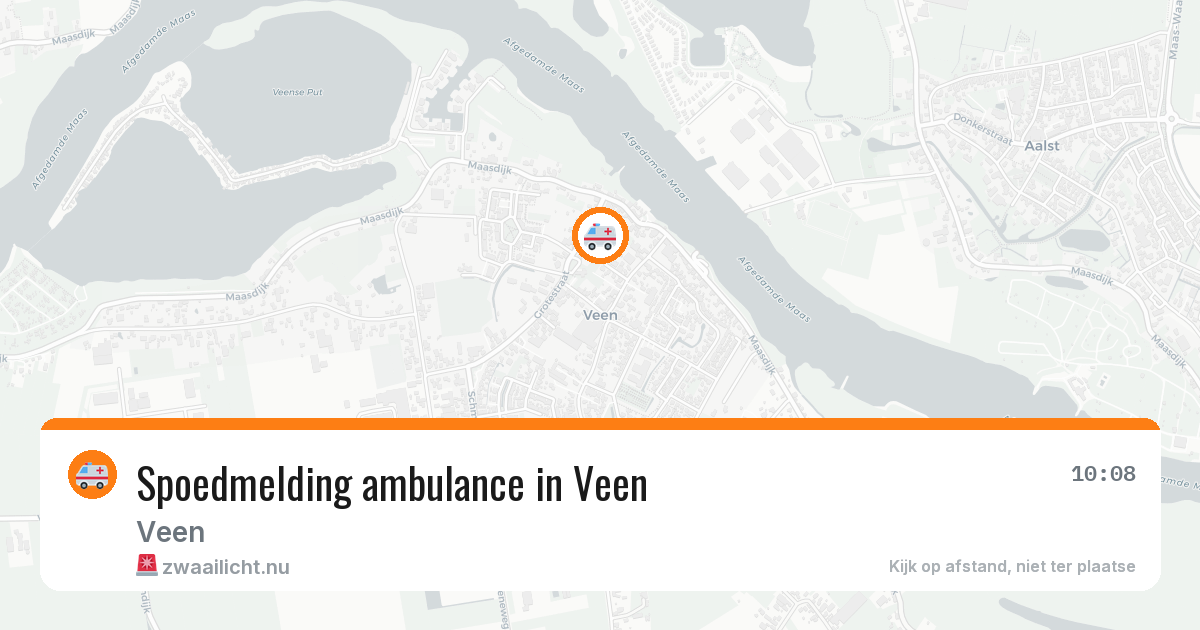 Spoedmelding ambulance in Veen — 23 apr 2026