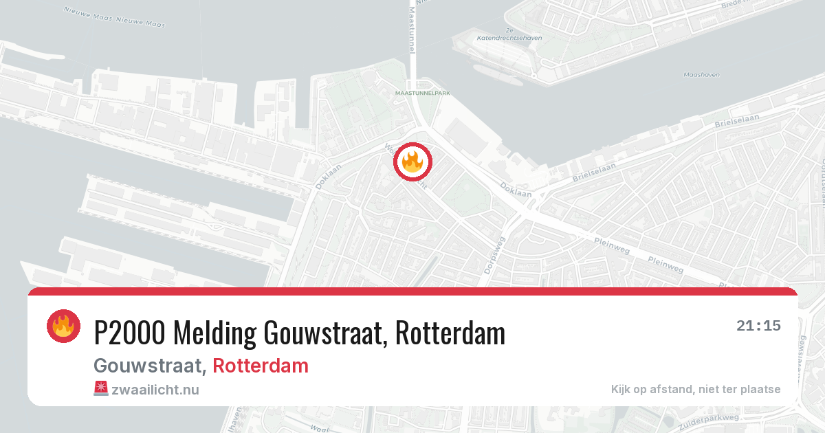 P2000 Melding Gouwstraat, Rotterdam — 10 jul 2026