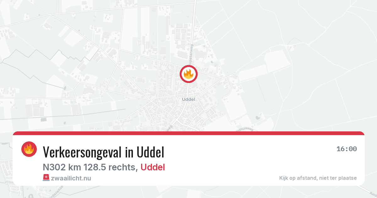 Verkeersongeval in Uddel — 6 apr 2026
