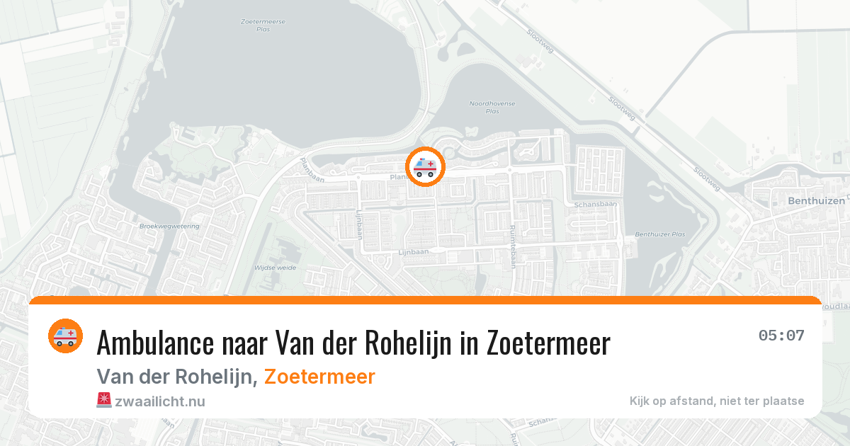 Ambulance naar Van der Rohelijn in Zoetermeer — 14 apr 2026