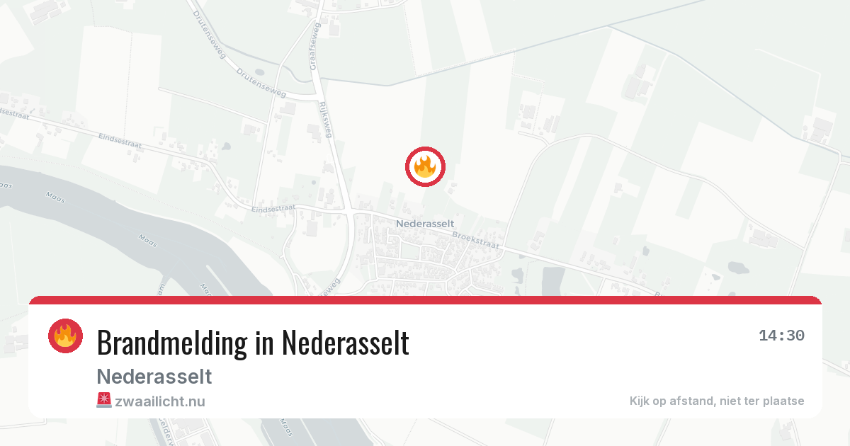 Brandmelding in Nederasselt — 4 apr 2026