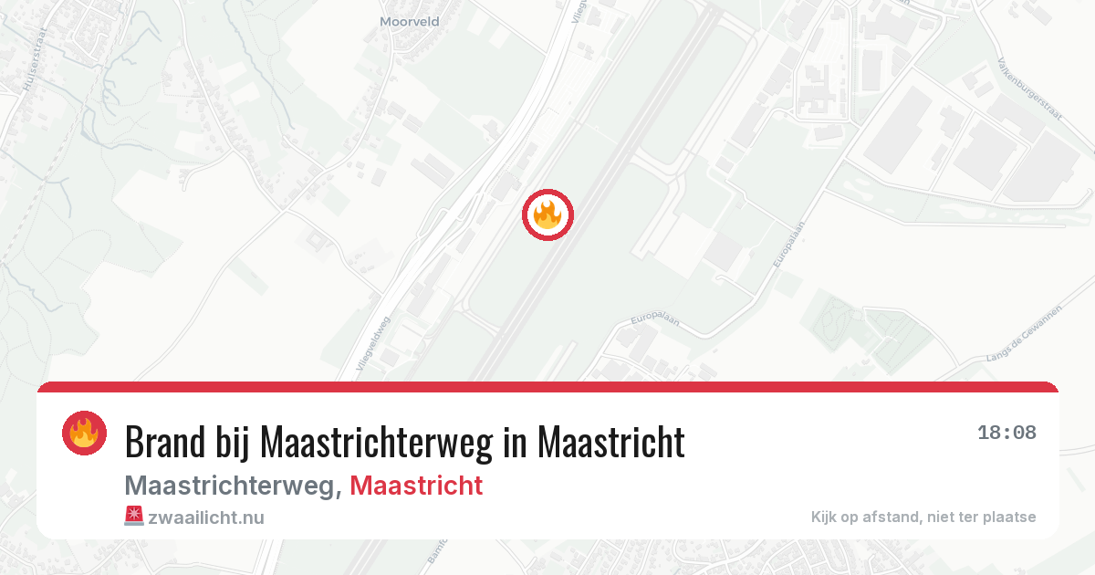 Brand bij Maastrichterweg in Maastricht — 20 jul 2026