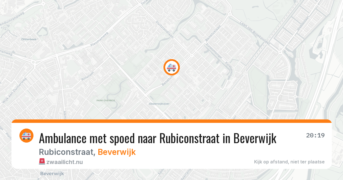 Ambulance met spoed naar Rubiconstraat in Beverwijk — 27 mrt 2026