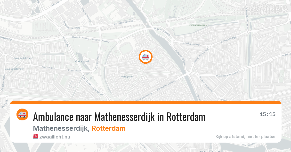 Ambulance naar Mathenesserdijk in Rotterdam — 24 mrt 2026