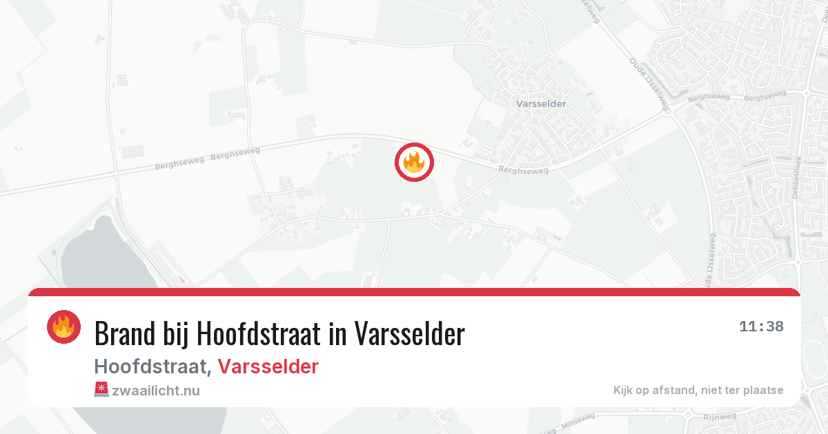 Brand bij Hoofdstraat in Varsselder — 24 mrt 2026