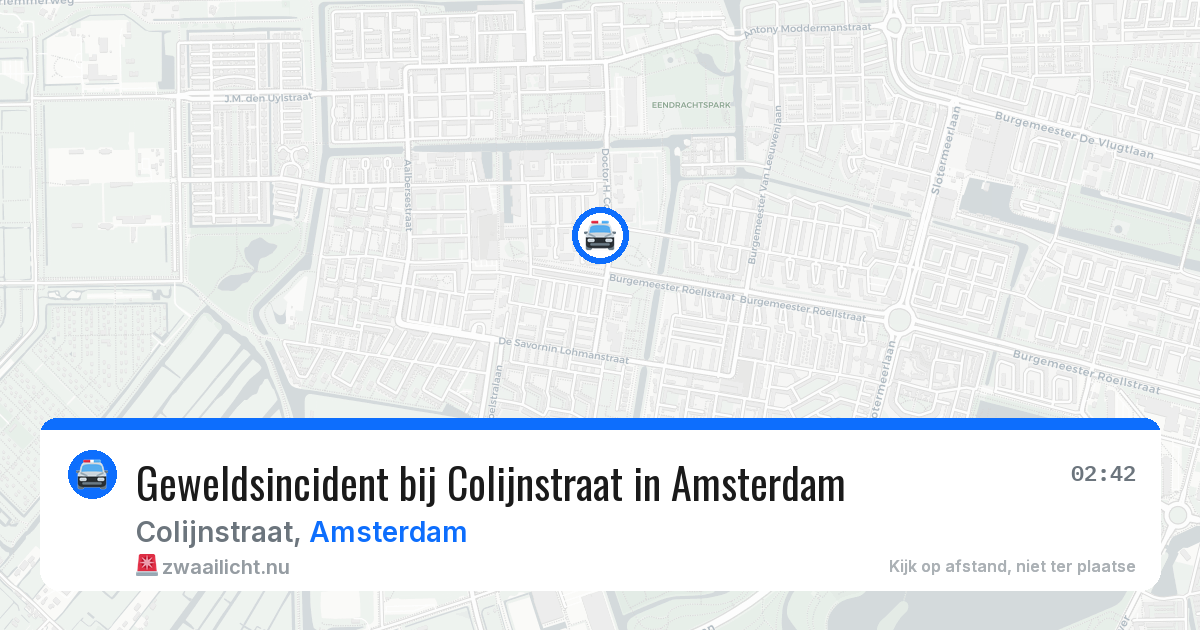 Geweldsincident bij Colijnstraat in Amsterdam — 14 jul 2026