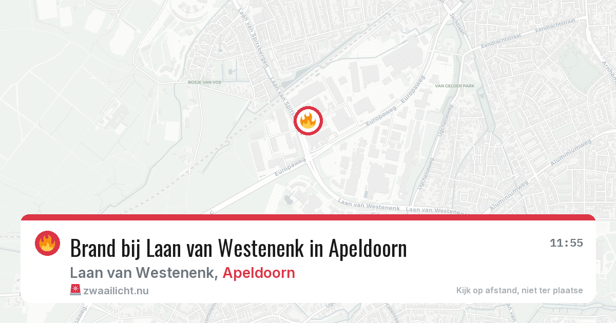 Brand bij Laan van Westenenk in Apeldoorn — 14 jul 2026