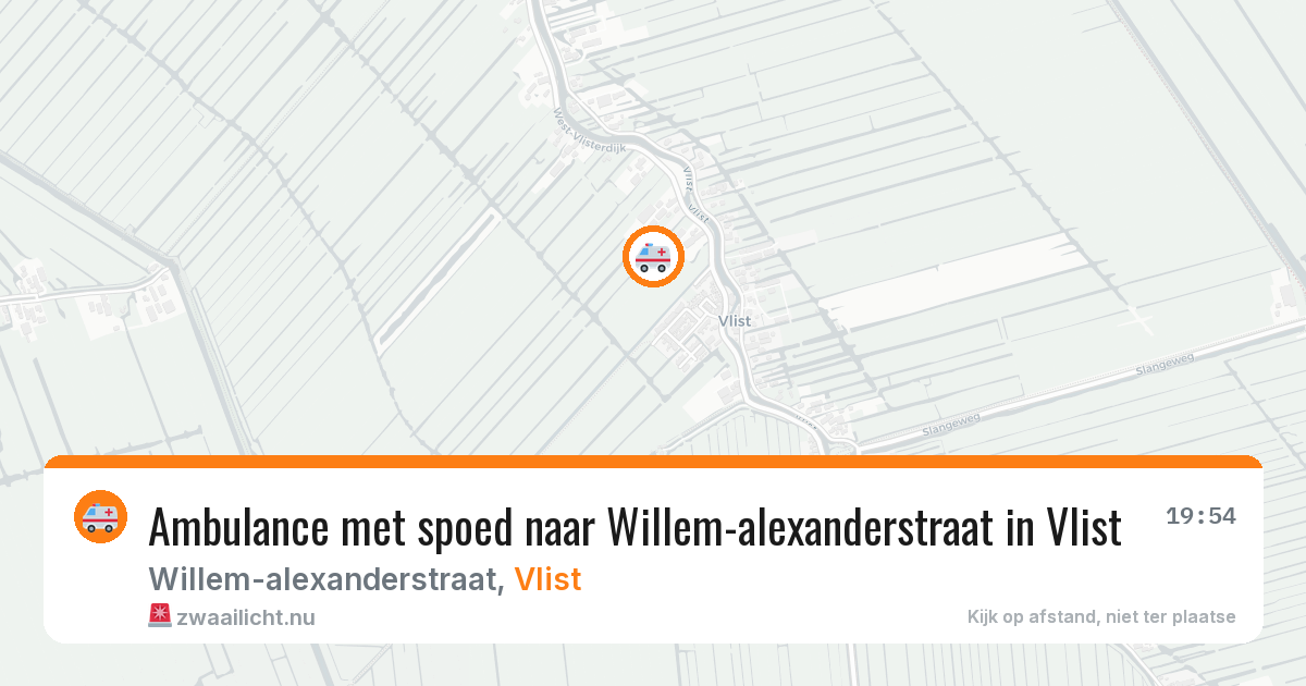 Ambulance met spoed naar Willem-alexanderstraat in Vlist — 5 jun 2026