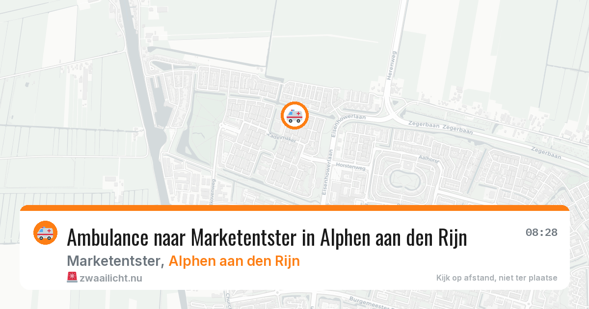 Ambulance naar Marketentster in Alphen aan den Rijn — 24 mrt 2026