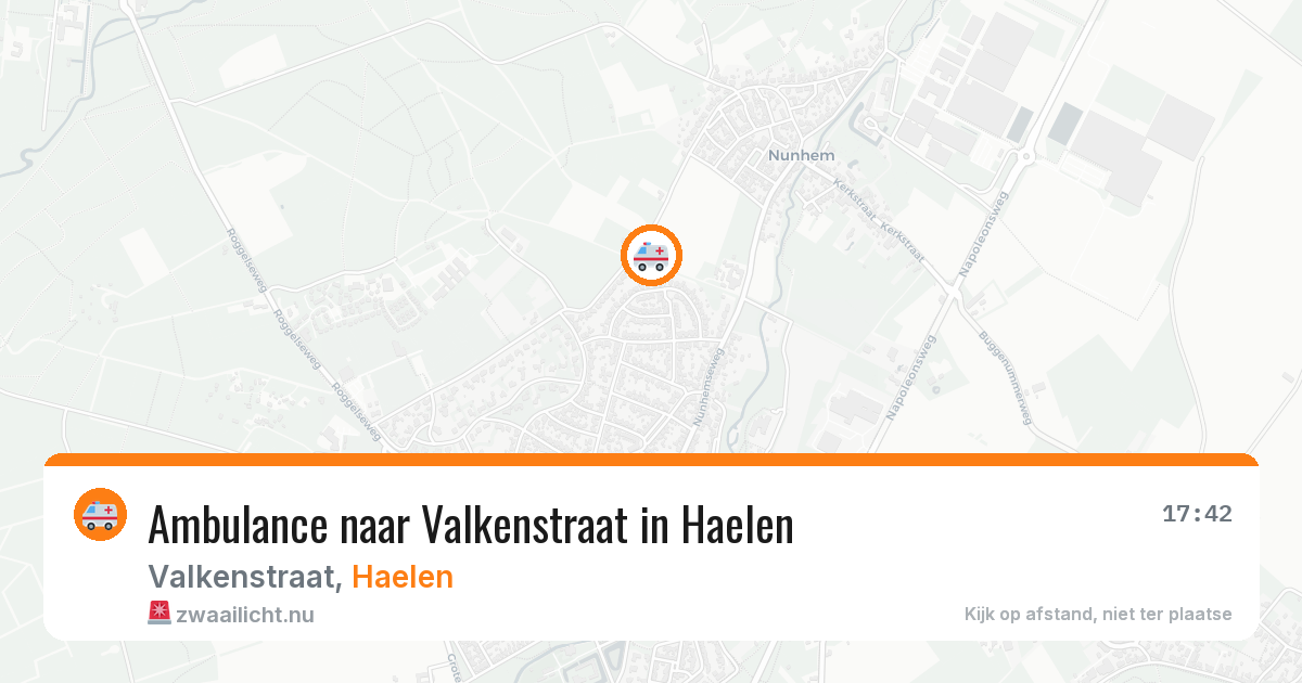 Ambulance naar Valkenstraat in Haelen — 18 jul 2026