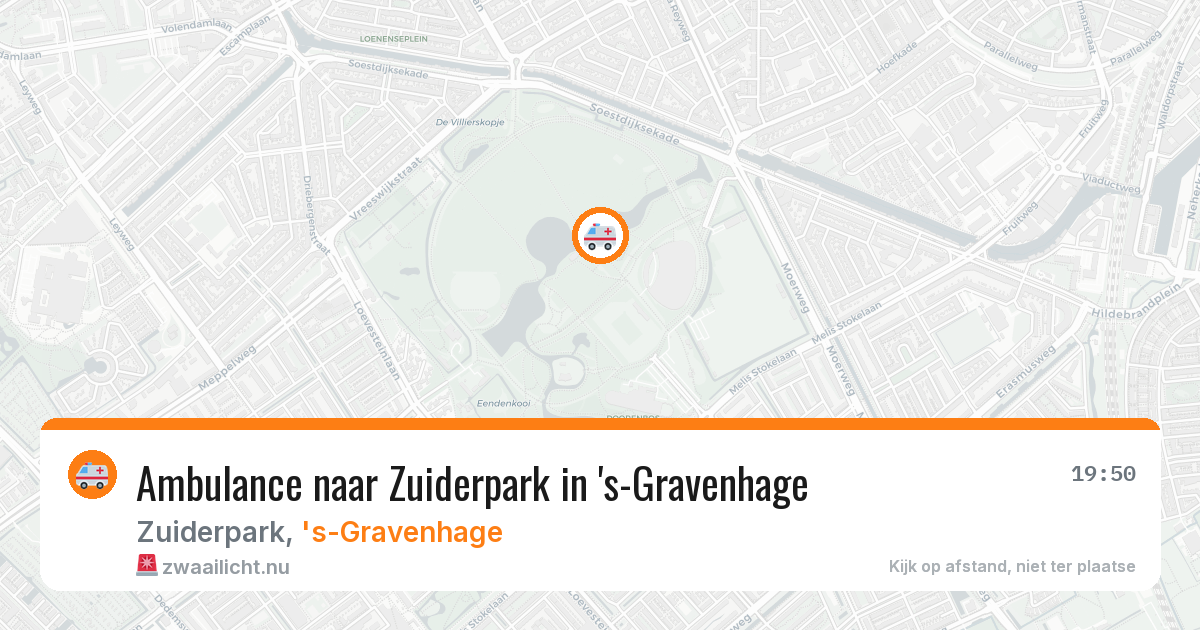 Ambulance naar Zuiderpark in 's-Gravenhage — 15 jul 2026