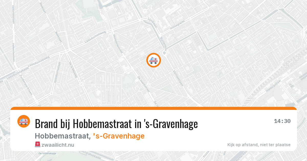 Brand bij Hobbemastraat in 's-Gravenhage — 24 feb 2026