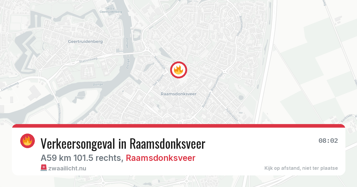 Verkeersongeval in Raamsdonksveer — 21 mei 2026