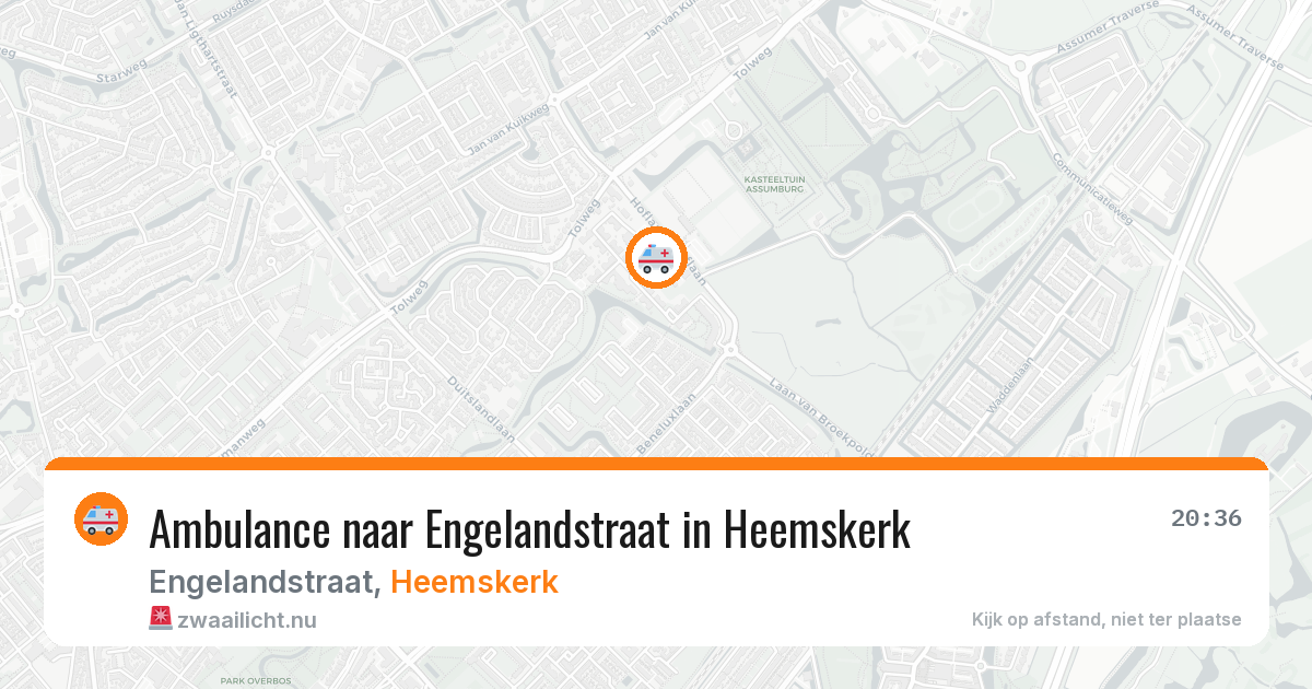 Ambulance naar Engelandstraat in Heemskerk — 19 jul 2026