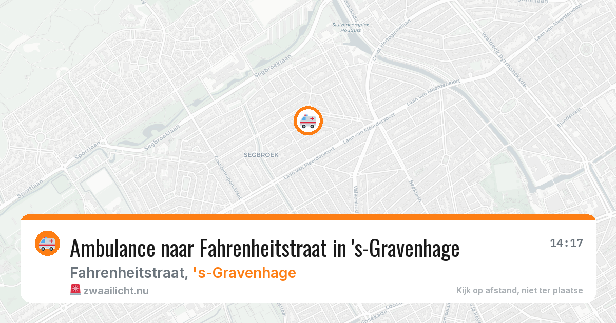Ambulance naar Fahrenheitstraat in 's-Gravenhage — 17 jul 2026