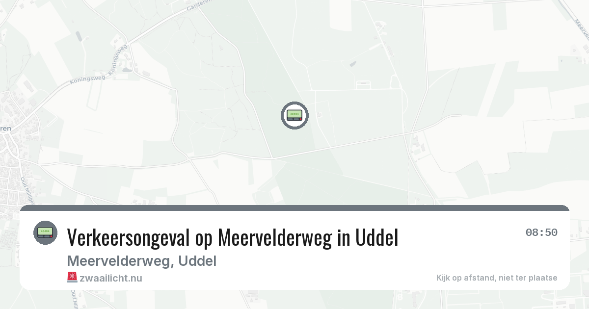 Verkeersongeval op Meervelderweg in Uddel — 8 feb 2026