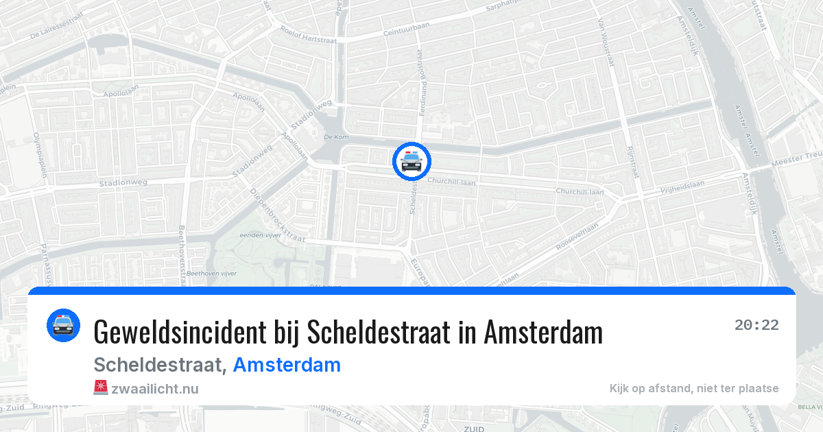 Geweldsincident bij Scheldestraat in Amsterdam — 19 jul 2026