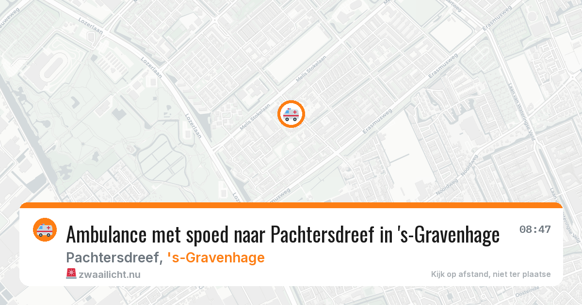 Ambulance met spoed naar Pachtersdreef in 's-Gravenhage — 12 jul 2026