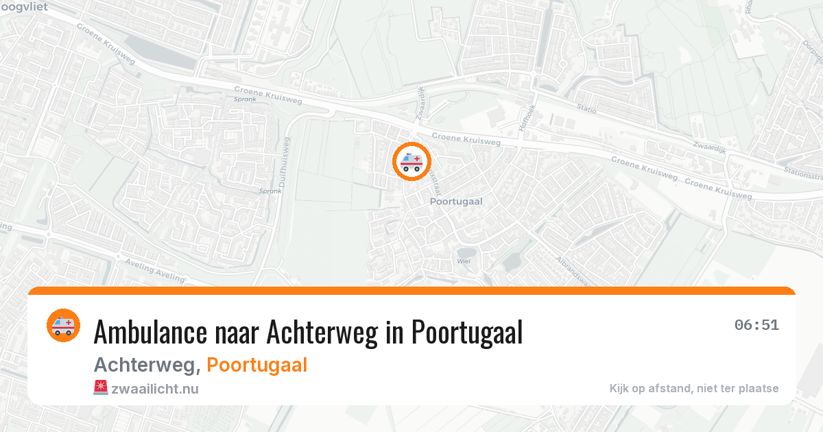 Ambulance naar Achterweg in Poortugaal — 23 jul 2026