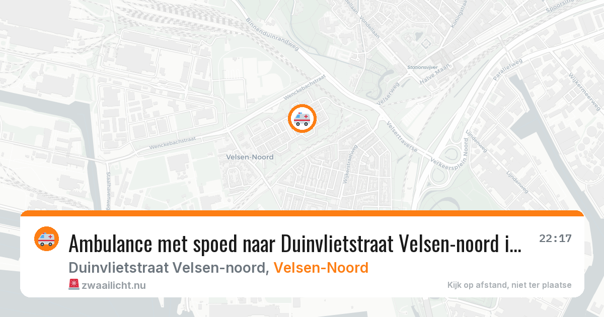 Ambulance met spoed naar Duinvlietstraat Velsen-noord in Velsen-Noord — 11 mei 2026