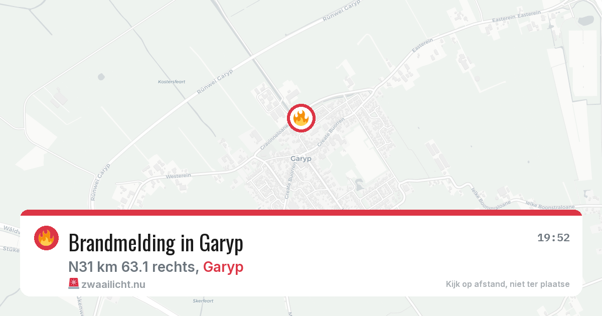 Brandmelding in Garyp — 29 mei 2026