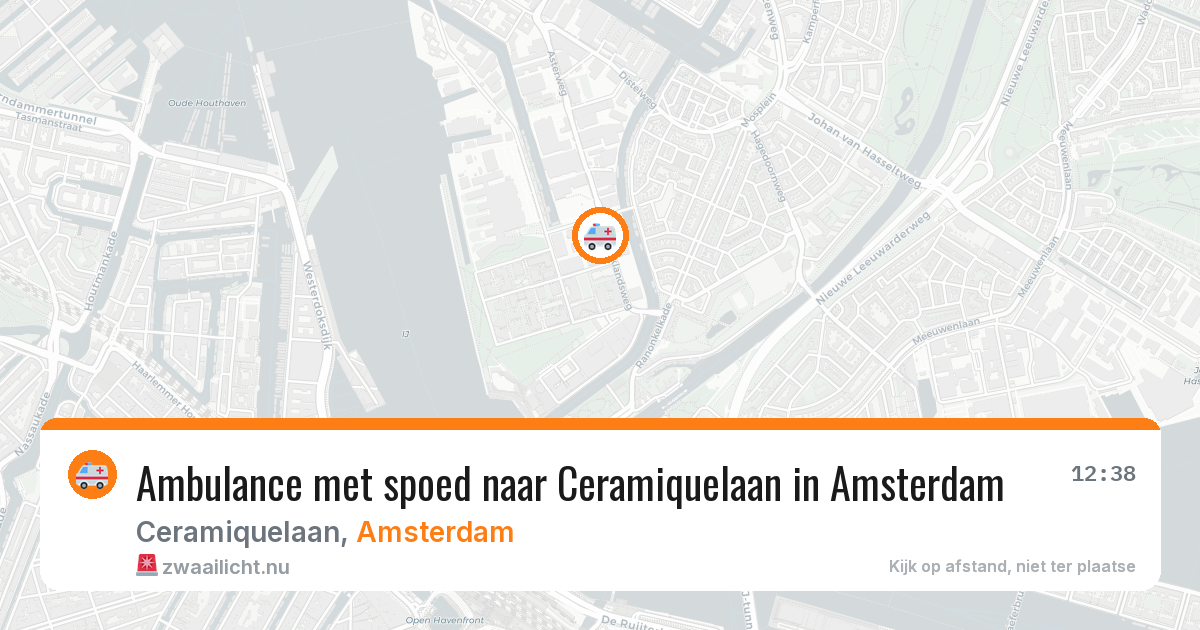 Ambulance met spoed naar Ceramiquelaan in Amsterdam — 18 mei 2026