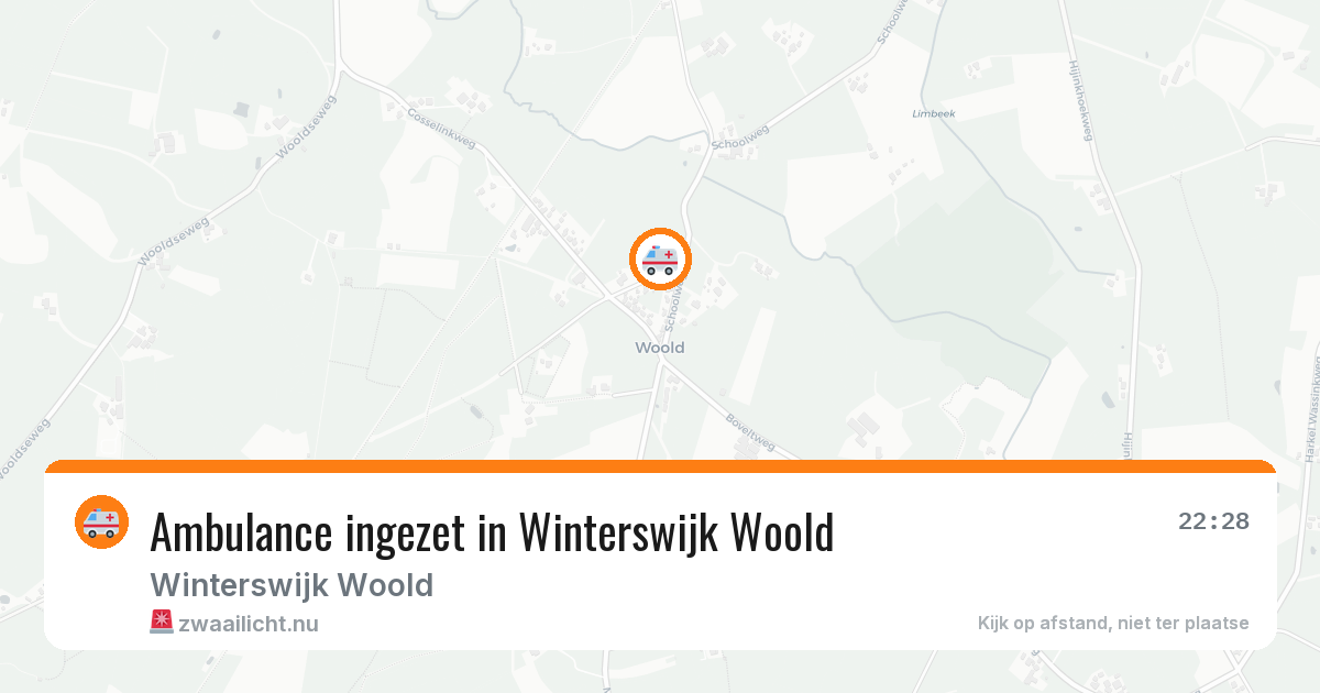Ambulance ingezet in Winterswijk Woold — 12 jul 2026