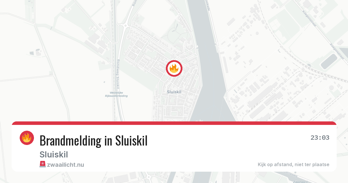 Brandmelding in Sluiskil — 26 mrt 2026