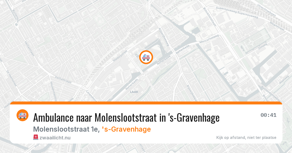 Ambulance naar Molenslootstraat in 's-Gravenhage — 19 mei 2026